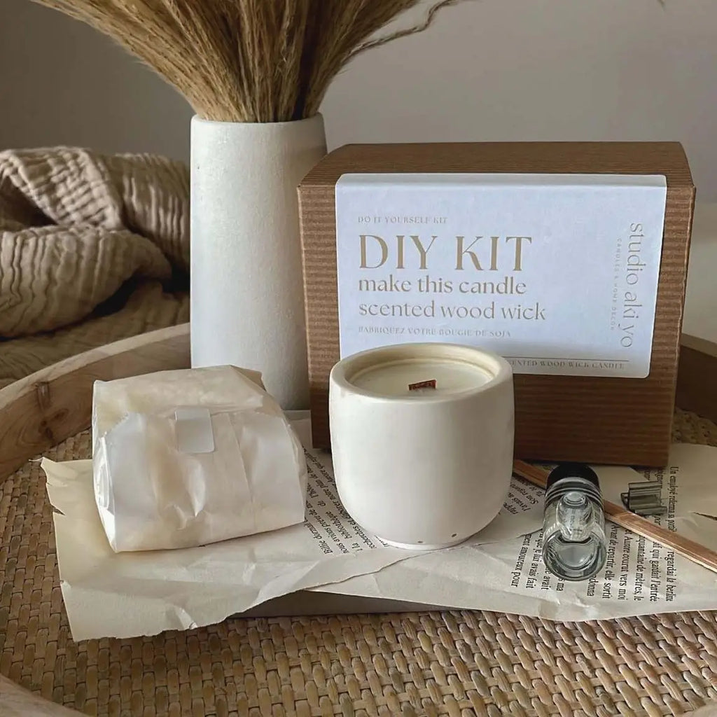 Make Wood Wick Candles at Home, Online class & kit, Gifts